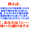 【投資競馬運用バイブル“普遍の原理”から生まれた投資競馬の“不変の法則”】購入者の口コミを集めてみました。