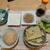 野菜味噌汁にシシャモ！