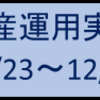 資産運用実績(12/23～12/27)