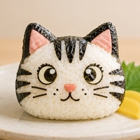 おにぎりになった猫