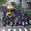 【台湾の風景】②道路にあふれたオートバイ。