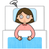 眠れない人のフリーイラスト素材
