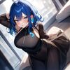 azure hair (青色の髪の女性) by Animagine XL V3.1