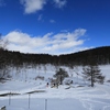 入笠湿原の雪風景