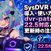 SysDVR 6.0の導入・使い方｜dvr-patches 22.5対応と更新時の注意