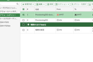 FortiManagerのポリシーパッケージ機能について