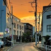 雨上がりの夕日