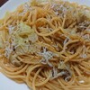 キャベツとしらすの麺つゆパスタ