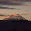 朝焼けの富士山