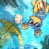 【イラスト】水に浮かぶ