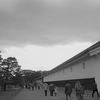 京都　二条城暗雲