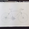 構想を兼ねて自転車の絵を描きました。