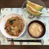 カレーとアスパラとスプラウト