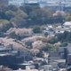 卯辰山見晴台から石川門の桜