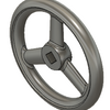 Fusion360のソリッドで、スポーク構造を持つ円盤を、3Dモデルを図面から作成するとき、一手間かかるのでその対処方法の例