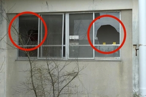 上越市立柿崎中の旧寄宿舎に侵入か　窓ガラス割られ電子たばこの吸殻10本見つかる