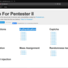 Web for Pentester IIのAuthenticationをやってみた