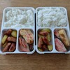 ＃63　焼塩鮭とウィンナーとじゃがいものカレー炒め弁当