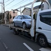 静岡市から遺産相続のカギのない車検切れ故障車をレッカー車で廃車の引き取りしました。