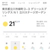 あしたの立川最高気温20℃超えるみたいですよ？