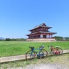 法華寺、ヒシアゲ古墳、平城宮跡、近鉄大和西大寺駅前（合掌）、唐招提寺、薬師寺、慈光院、法隆寺サイクリング