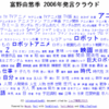  富野由悠季2006年発言クラウド 改良版