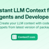 Context7 MCP－ 継続的に更新されるライブラリを扱う際の、LLM や AI コードエディタの制限を克服する最適なソリューション
