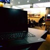 メキシコシティー国際空港のアエロメヒコ航空サロンプレミアでThinkPad X1 Yoga