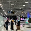 朝方のタイのスワンナプーム空港