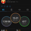 1日前倒しでレースペース走15㎞