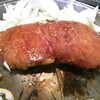 肉を焼いた