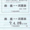 伊勢鉄道　　普通回数券　２