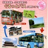 奈良市街地観光　好評につき　青いバスと赤いバス運行中