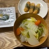 1月10日　野菜鍋、サラダチキン