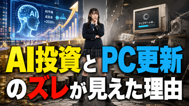 AI投資とPC更新のズレが見えた理由