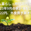 【夫婦2人暮らし。目標・月15万円で暮らす】2023年10月の家計簿を公開～209,097円、ガソリン代、旅行代が予算オーバー～