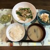 野菜炒めに冷奴