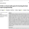 VR‐OCKS: A virtual reality game for learning the basic concepts of programming
