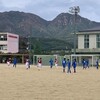 サッカーの応援で広島へ。