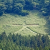 酒田市・大沢地区の山には、Google Mapsの航空写真でも見える「大」文字がある。その草刈りに密着。翌日の大沢地区大運動会で、その「大」文字が綺麗に映えた。