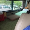 手作りキャンピングカー買い替えによる両車比較と車内の詳細／自作 バンコン キャンピングカー　〜室内が広くなった日。ウナギの寝床ではありますが〜