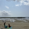【沖縄北谷公園サンセットビーチ】夕日スポットとしても人気！今回天気も悪く、海が干潮で映えませんでした、、、満潮時を狙って下さい！ #Shorts