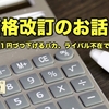 販売価格を１円づつ下げるバカ、ライバル不在で上げぬバカ【価格改訂】