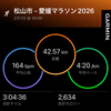 愛媛マラソン結果報告　目指せサブスリー