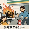 日曜午後のコンビニ駐車場で車の発電機が落下…妻が炎に包まれ重体
