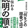 一番伝わる説明の順番　を読みました。