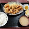 西川口の「あおき食堂」でからあげ定食を食べました🐔