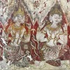 アユタヤ王朝時代の壁画（ペッチャブリー県）