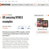 HTML5 を利用したサイト 85 選を紹介する海外の記事