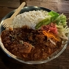 屋外で食べるカレーがとっても美味しかった